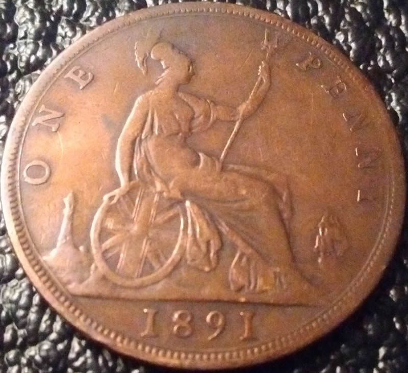 1891-One-Penny-Distinctly-Different-Then-The-1897-One-Penny